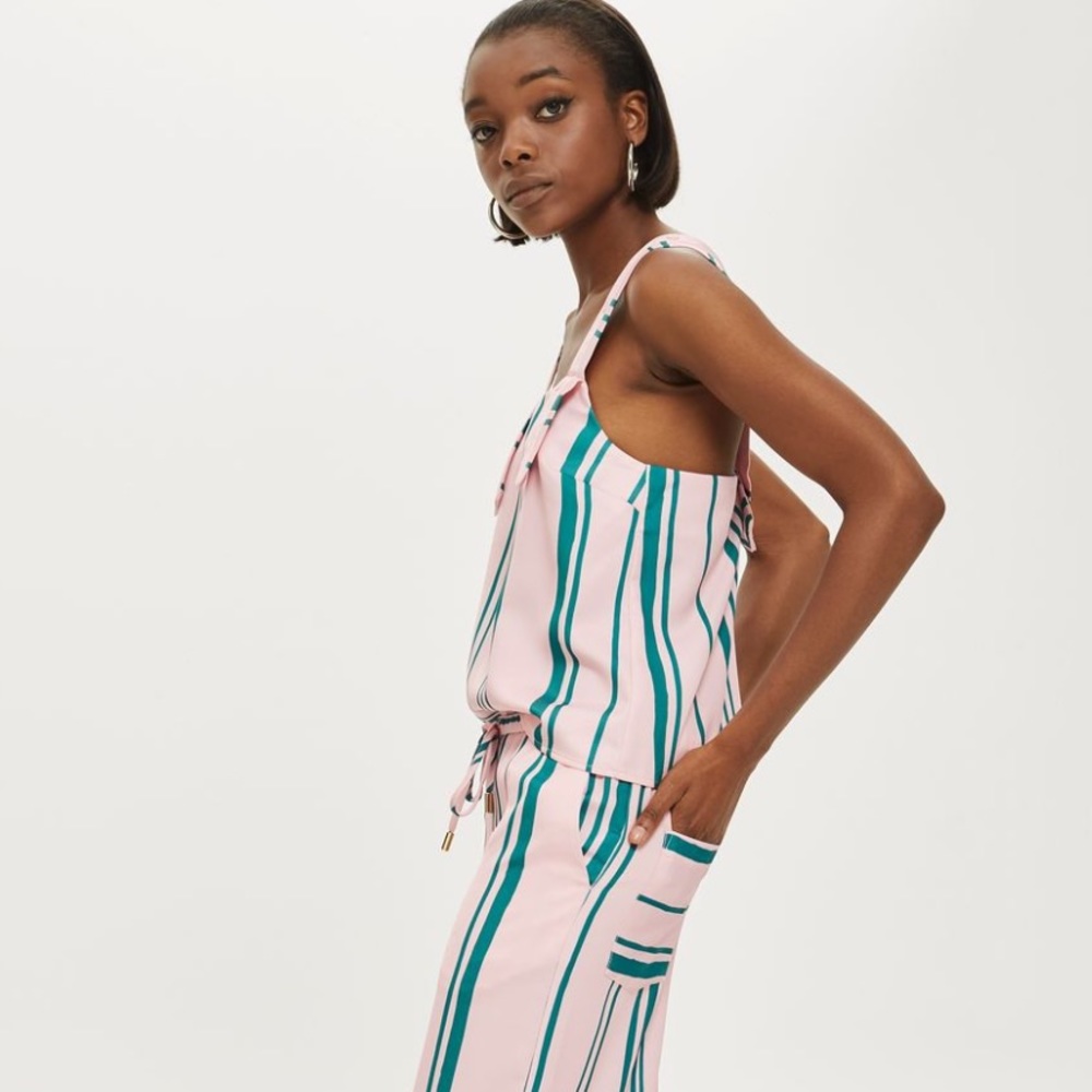 Stripped matching set size 8, Topshop